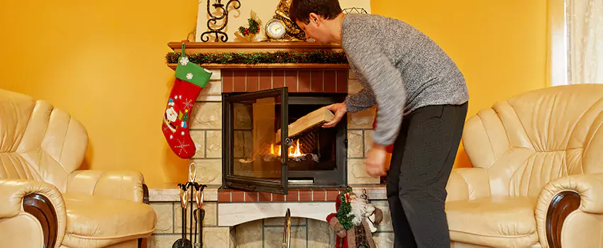 Rusted Metal Fireplace Restoration in East Lake-Orient Park, Florida